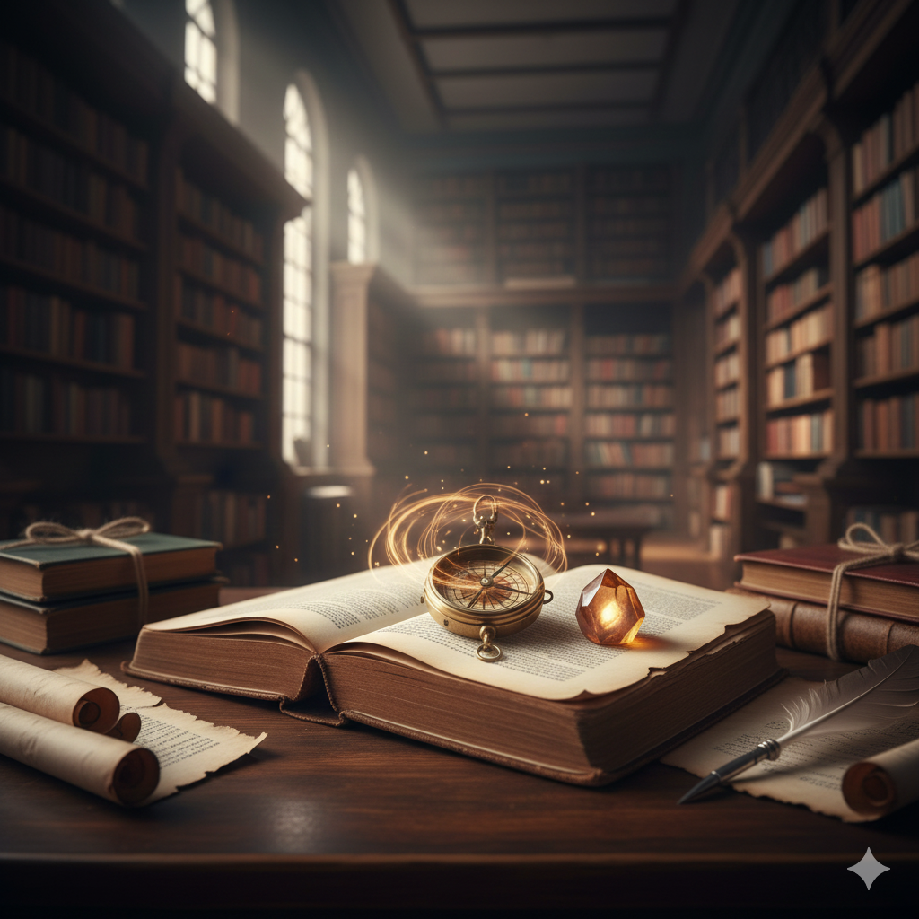 インド占星術が導く、9ハウスの知的な探求と精神性の深まり。書物と学びが示す人生の道筋。